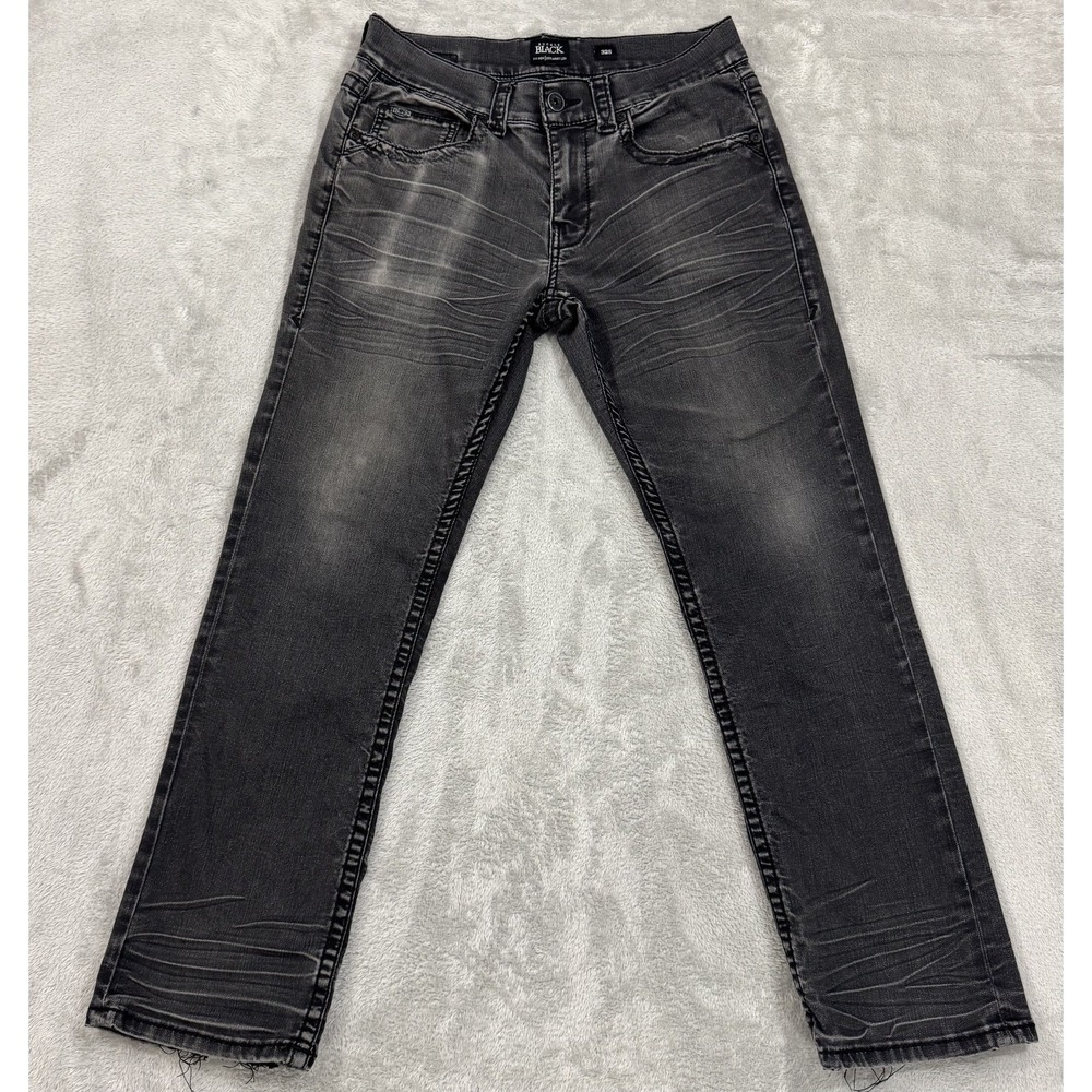 Buckle Black Fit No 9 Jeans Mens 32x30 Straight Stretch Distressed Grunge Mid